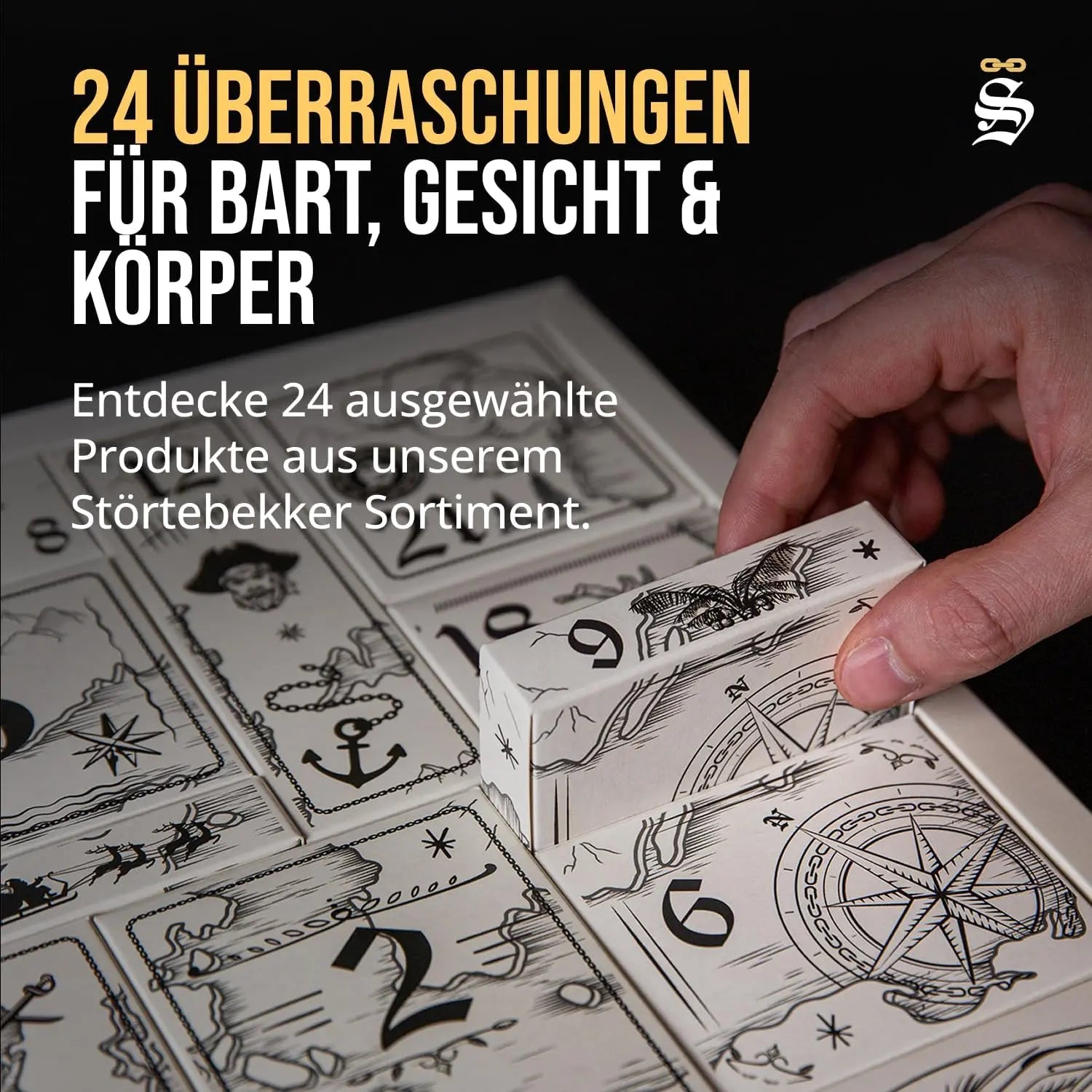 B-Ware Störtebekker Adventskalender Kosmetik Männerpflege Bartpflege Rasur Körperpflege - 4260554493512