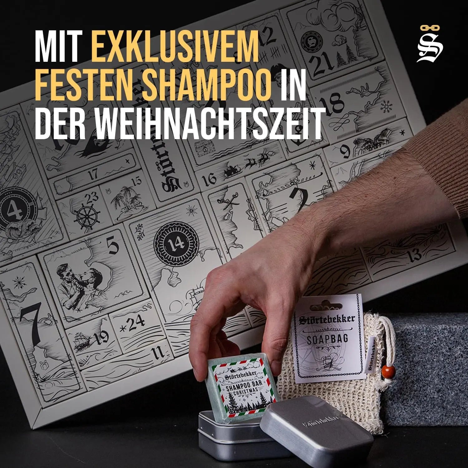 B-Ware Störtebekker Adventskalender Kosmetik Männerpflege Bartpflege Rasur Körperpflege - 4260554493512