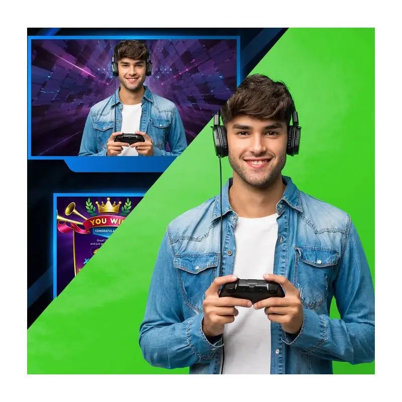 B-Ware Hjh Office Leinwand Hintergrund Fotohintergrund Green Screen Stoff Grün Tragbar - 4260615559331