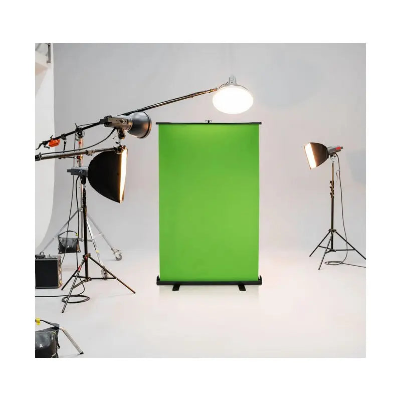 B-Ware Hjh Office Leinwand Hintergrund Fotohintergrund Green Screen Stoff Grün Tragbar - 4260615559331