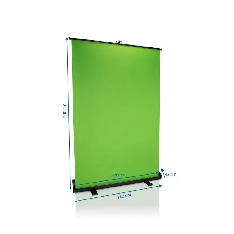 B-Ware Hjh Office Leinwand Hintergrund Fotohintergrund Green Screen Stoff Grün Tragbar - 4260615559331
