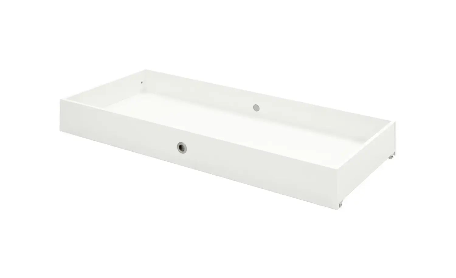 B-Ware Arthur Berndt Möbelfabrik Bettschubkasten Schublade Weiß Rollen Holz 137x63x16 - 4260633363927