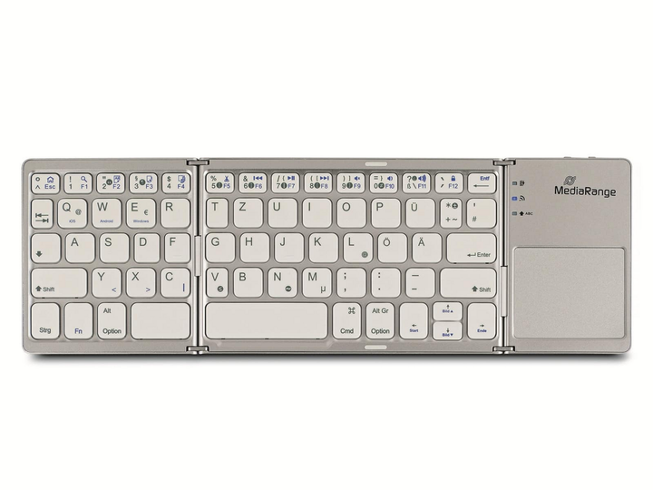 Mediarange Funk Tastatur Keyboard Wireless Mros133 Touchpad Silber Kabellos  B-Ware - 4260664871781
