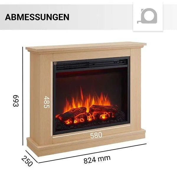 Balderia Elektrokamin Kamin Phanos 2000 W Farbe Hellbraun Ef321 A Mt321 C No B-Ware - 4260672444021