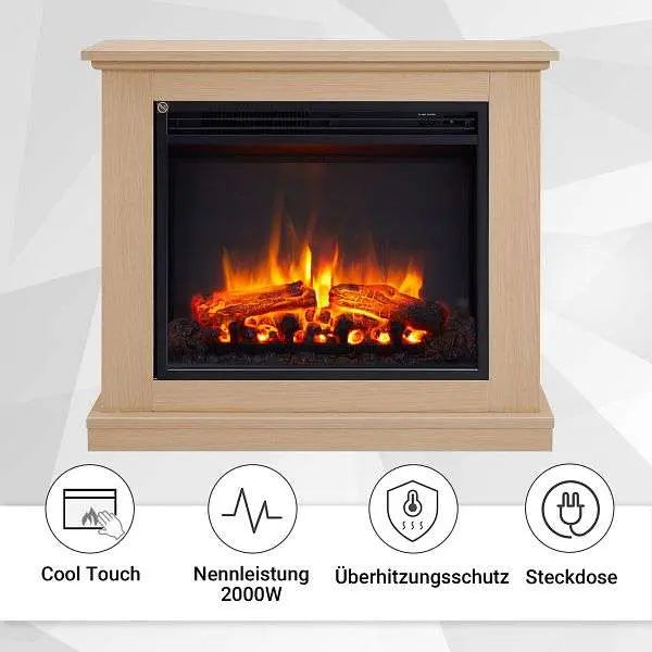 Balderia Elektrokamin Kamin Phanos 2000 W Farbe Hellbraun Ef321 A Mt321 C No B-Ware - 4260672444021