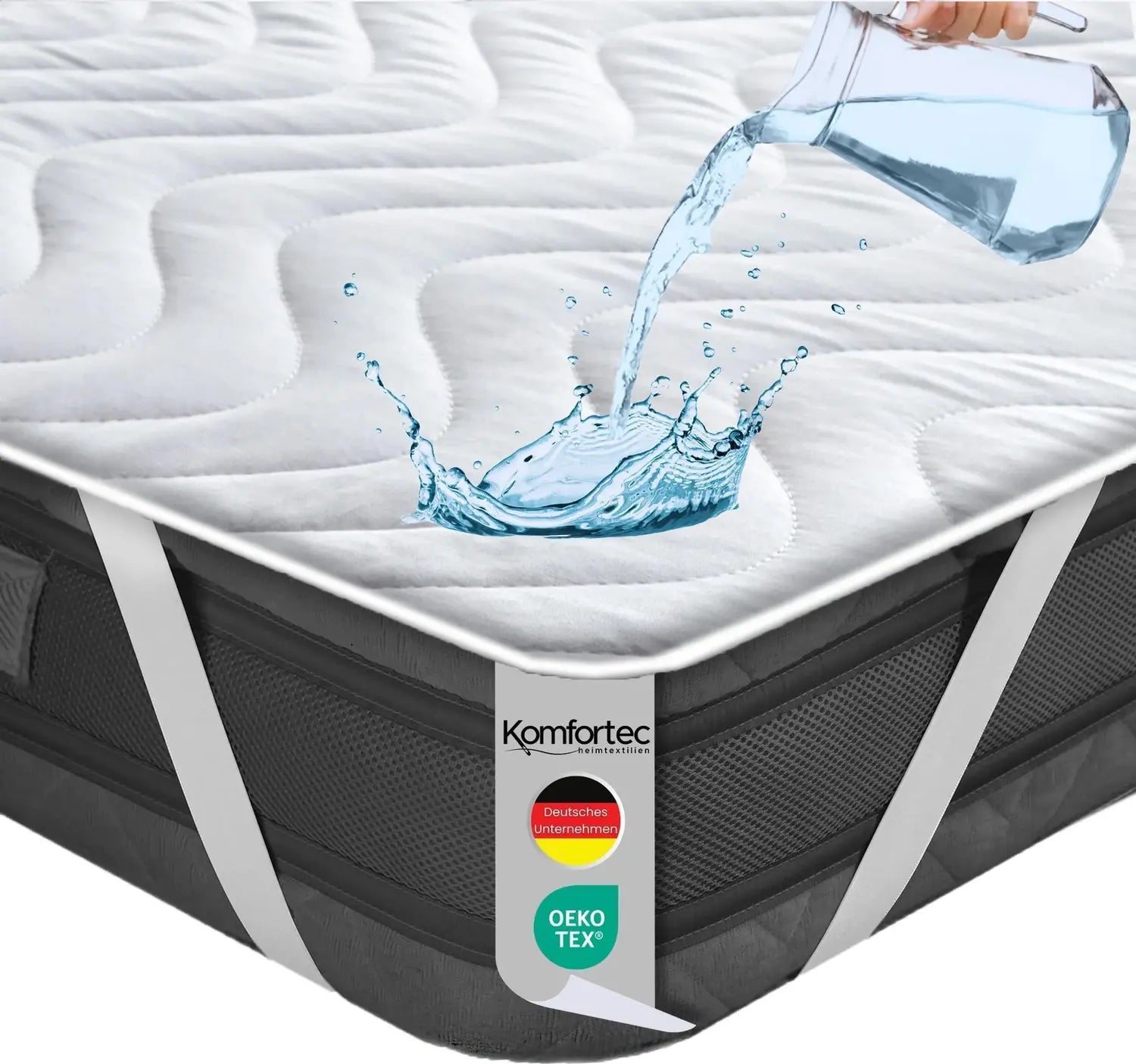 Komfortec Matratzenschoner Wasserdichter Matratzenschutz 90x200 Cm Baumwolle B-Ware - 4260712411334