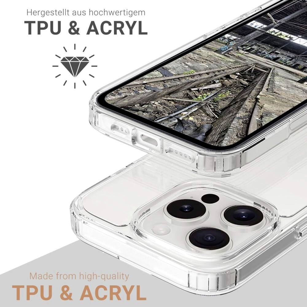 Jt Berlin Back Case Pankow Clear Backcover Apple I Phone 16 Pro Max Transparent B-Ware - 4262386610891