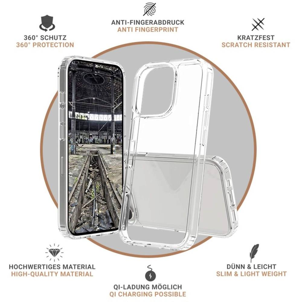 Jt Berlin Back Case Pankow Clear Backcover Apple I Phone 16 Pro Max Transparent B-Ware - 4262386610891