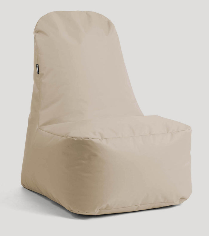 B-Ware Mokebo Sitzsack Outdoor Kissen 'Der Däumchendreher' Outdoorstoff Beige Khaki 901