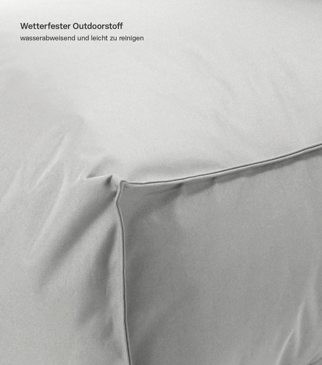 B-Ware Mokebo Sitzsack Pouf Indoor Outdoor Der Sundowner Hellgrau Möbel Sitzmöglichkeit
