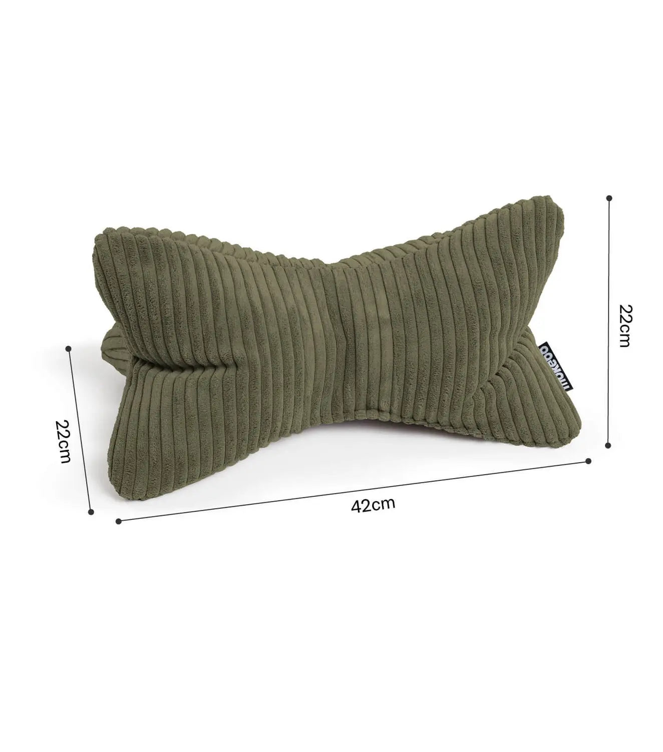 B-Ware Mokebo Nackenkissen Der Leseknochen Buchstütze Cordstoff Olive Kissen Bouclé - 4262436127072
