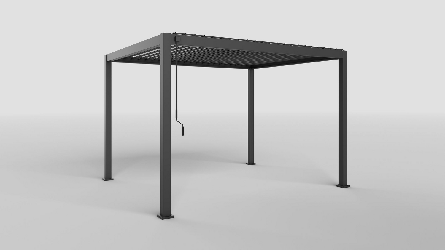 B-Ware Mirador Pergola Deluxe Pavillon Terrassenüberdachung 3x3.6 M Anthrazit - 4262440690654
