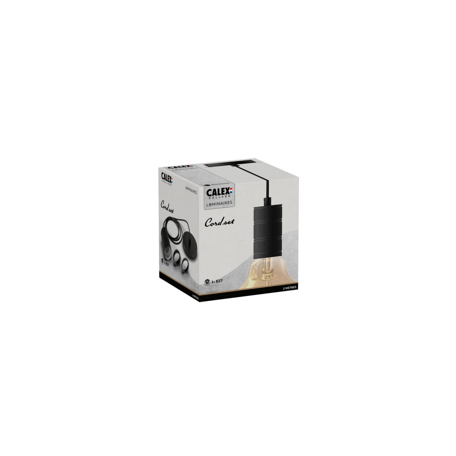Calex Retro Pendelleuchte Hängeleuchte Hängelampe Leuchte Lampe 1 Flg Schwarz B-Ware - 8712879138044