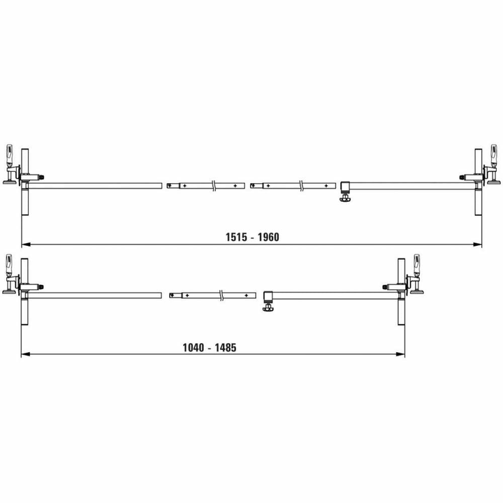 Bessey Türfutterstrebe Tu Spannbereich 565   1010 Mm Kreuzförmige Schraubzwingen B-Ware