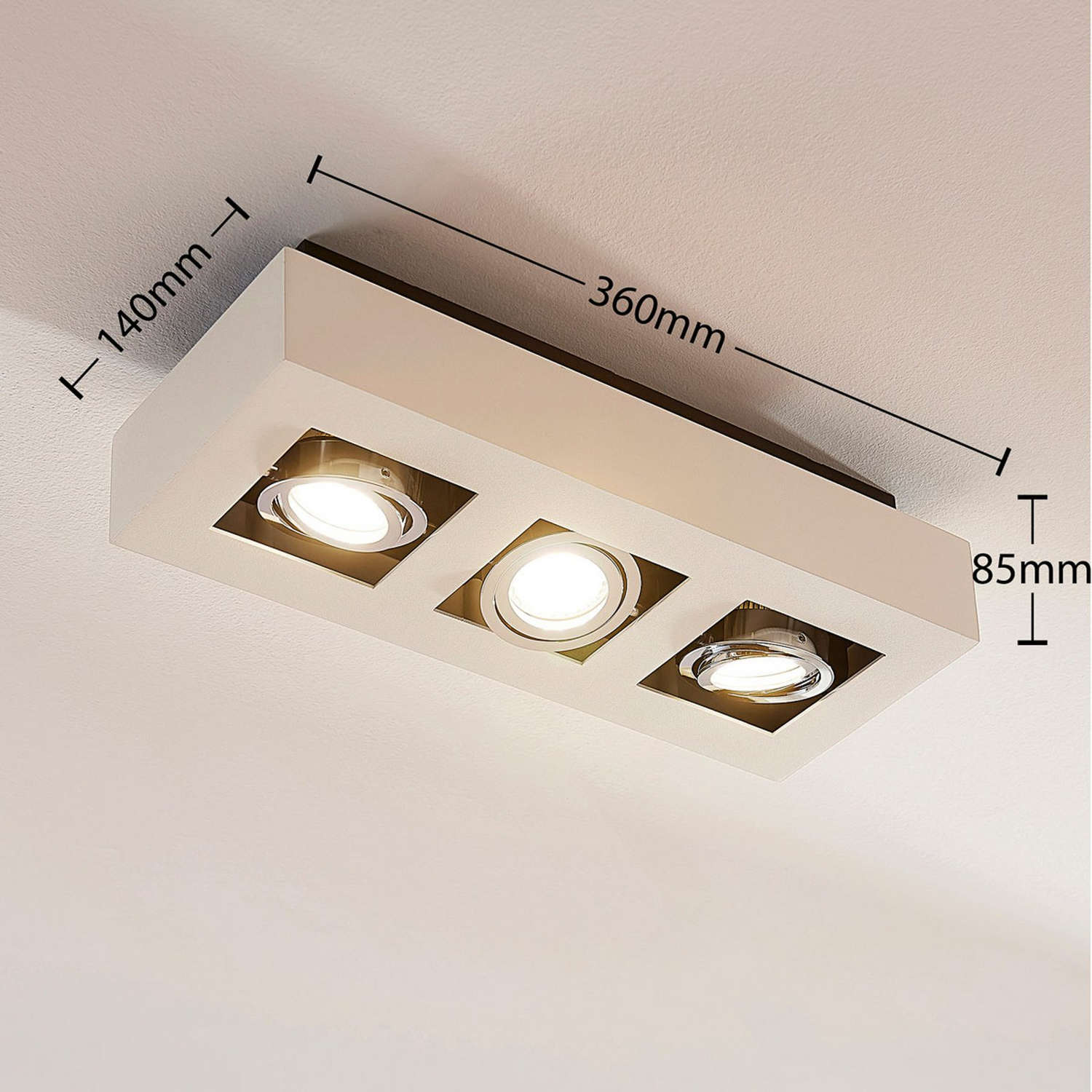 B-Ware Arcchio Deckenlampe Strahler Vince Weiß Leuchte 3 Flammig Für Wohnzimmer Küche