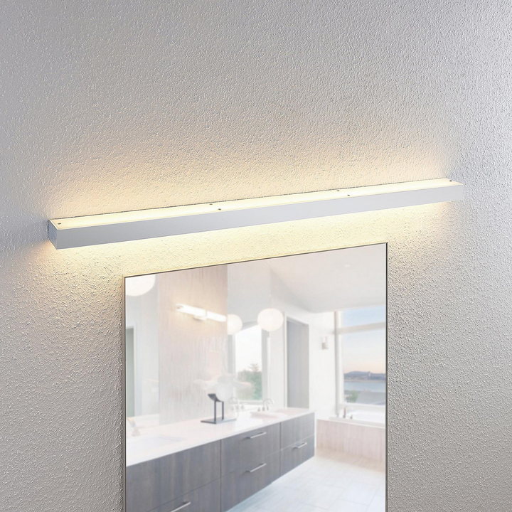 Lindby Layan LED-Bad-Wandleuchte Wandleuchte Lampe Badezimmerlampe chrom 120 cm