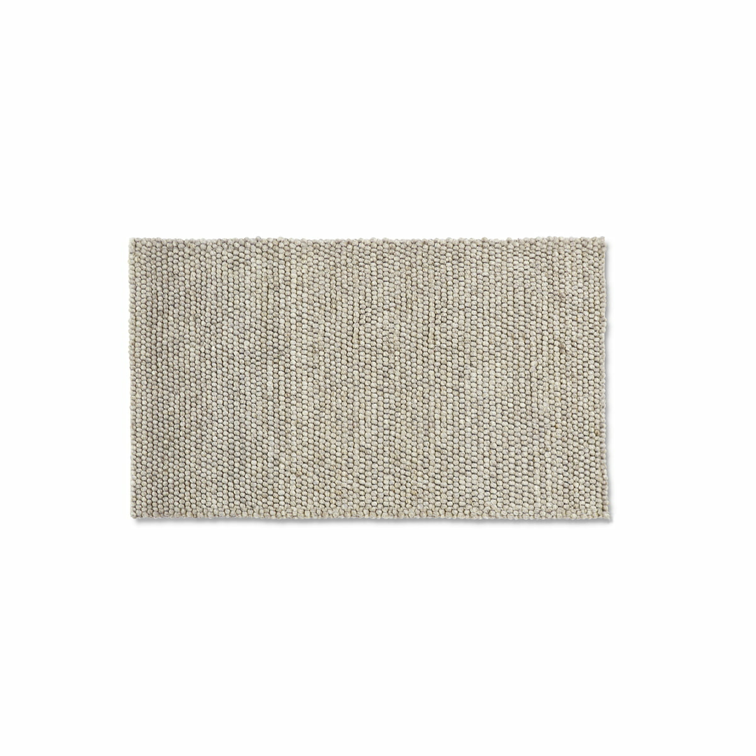 Hay Peas Teppich Flachgewebeteppich Vorleger Läufer Baumwolle 80x140cm Soft Grey B-Ware