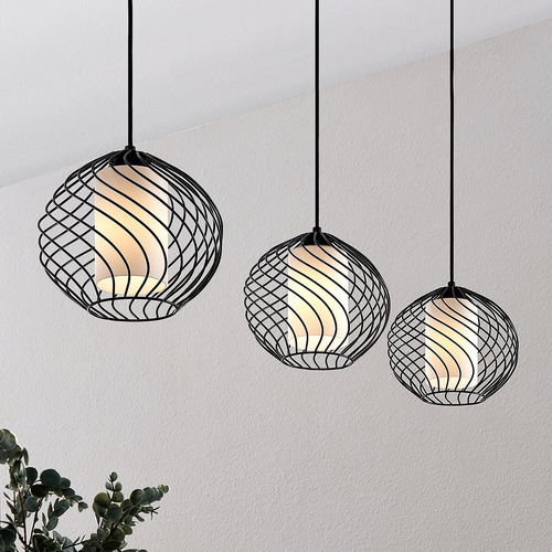 B-Ware Lindby Cedrice Käfig Pendelleuchte Hängeleuchte Deckenlampe Lampe 3 Flammig 0