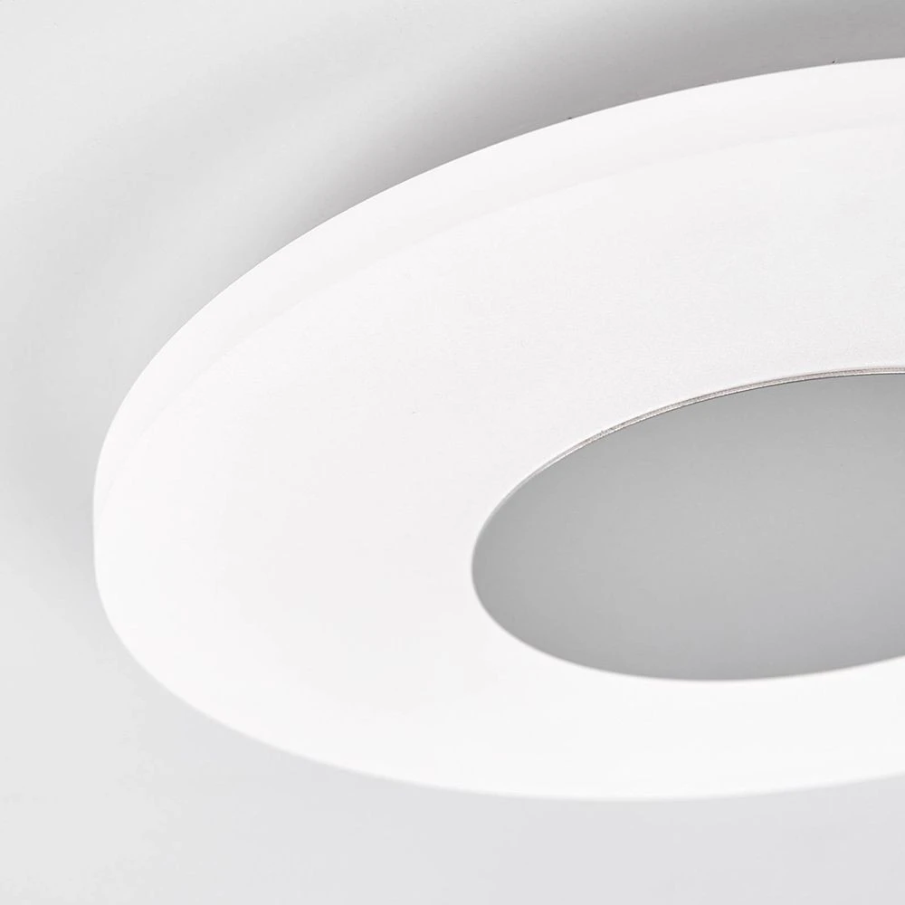 B-Ware Lindby Deckenlampe Deckenleuchte Led Weiß Satiniert Chrom Warmweiß Dekorativ Tar
