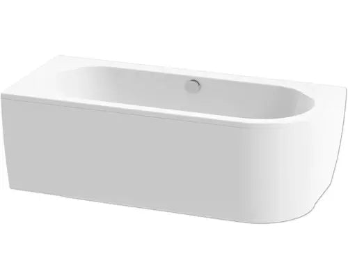 B-Ware Form&Style Badewannen Set Eckbadewanne Vorwandbadewanne Sansibar 80x180cm Weiß  - 4306516023738