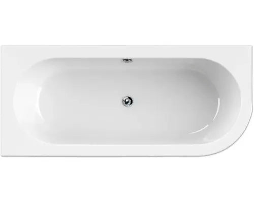 B-Ware Form & Style Badewannen Set Wanne Eckbadewanne Sansibar Acryl Weiß Schwarz - 4306516023813