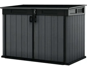 B-Ware Keter Mülltonnenbox Fahrradgarage Cortina Kunststoff Anthrazit 190,5 X 109,3 Cm