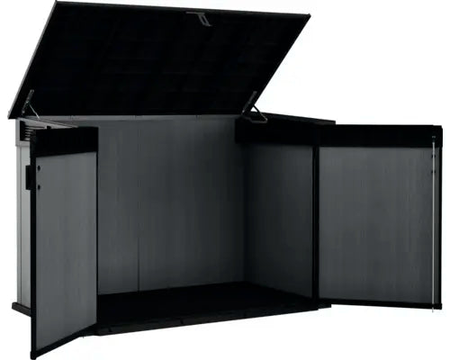 B-Ware Keter Mülltonnenbox Fahrradgarage Cortina Kunststoff Anthrazit 190,5 X 109,3 Cm - 4306516025312