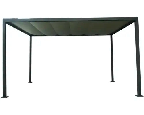 B-Ware Garden Place Pavillon Gartenpavillon Aluminium Grau Terrasse Sonnenschutz 3x4 M - 4306516449309
