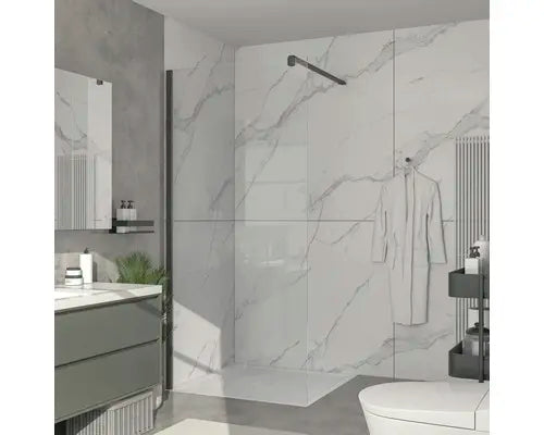 B-Ware Jungborn Duschabtrennung Glasscheibe Trennwand Walk In Tria Klarglas 136x210 Cm - 4306516649945