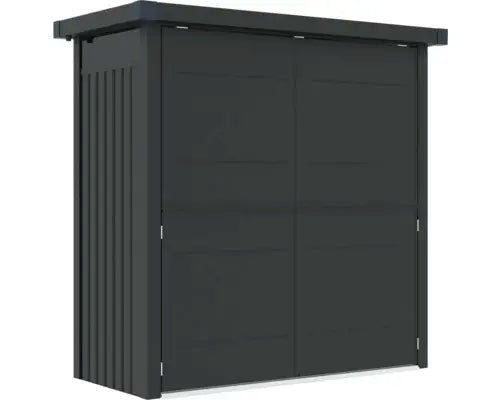 B-Ware Konsta Gartenhaus Geräteschuppen Grillhaus Frontseite 230x113x222cm Anthrazit  - 4306516693610