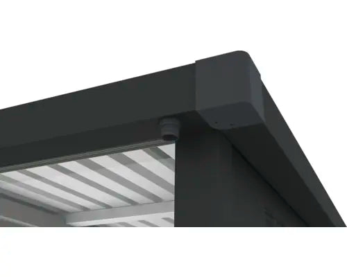 B-Ware Konsta Gartenhaus Geräteschuppen Grillhaus Frontseite 230x113x222cm Anthrazit  - 4306516693610