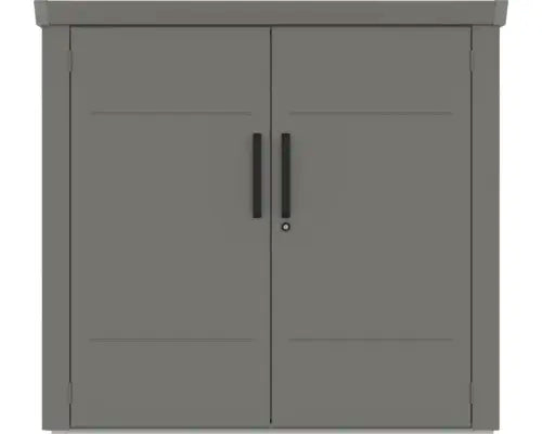 B-Ware Konsta Fahrradgarage Fahrradbox Garage Metall Grau Für 4 Fahrräder 162x211x151cm - 4306516766079