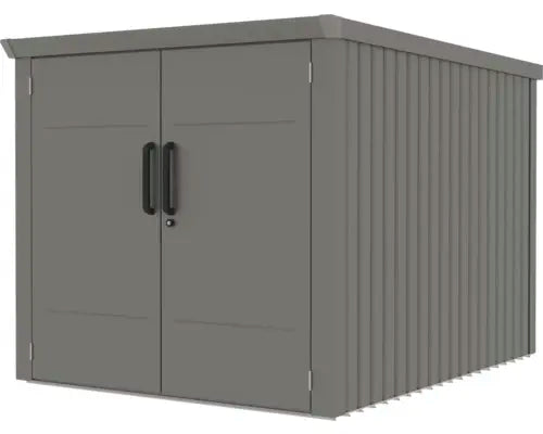 B-Ware Konsta Fahrradgarage Fahrradbox Garage Metall Grau Für 4 Fahrräder 162x211x151cm - 4306516766079