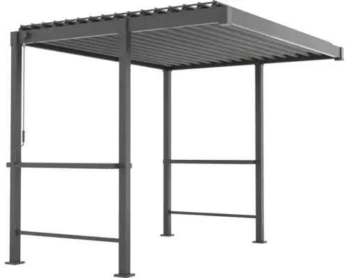B-Ware Konsta Pergola Pavillon Grillpergola Metall Anthrazit 3x2,5m 8er Pfosten Ral7753 - 4306516777013