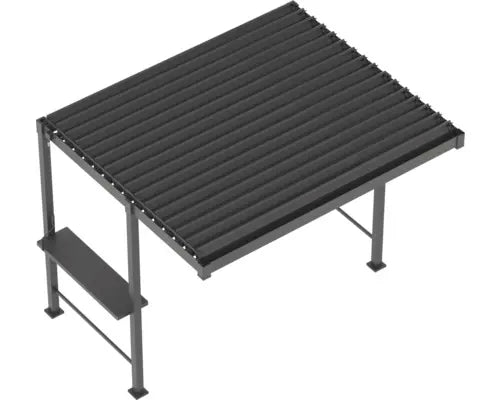 B-Ware Konsta Pergola Pavillon Grillpergola Metall Anthrazit 3x2,5m 8er Pfosten Ral7753 - 4306516777013