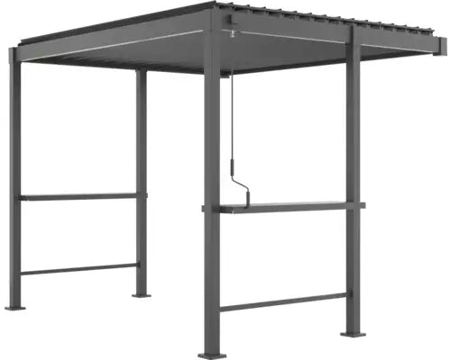 B-Ware Konsta Pergola Pavillon Grillpergola Metall Anthrazit 3x2,5m 8er Pfosten Ral7753 - 4306516777013