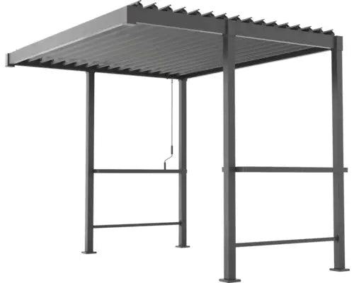 B-Ware Konsta Pergola Pavillon Grillpergola Metall Anthrazit 3x2,5m 8er Pfosten Ral7753 - 4306516777013