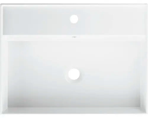 B-Ware Jungborn Waschtisch Waschbecken Quattro 61 X 46 Cm Badezimmer Weiß Glänzend  - 4306517903466