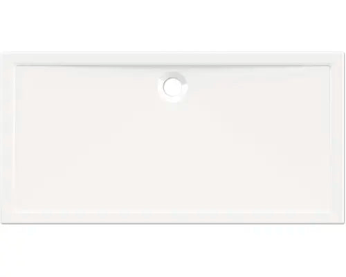 B-Ware Jungborn Duschwanne Duschbecken Cinque 80x160x2.5cm Rechteckwanne Weiß Acryl  - 4306517998646