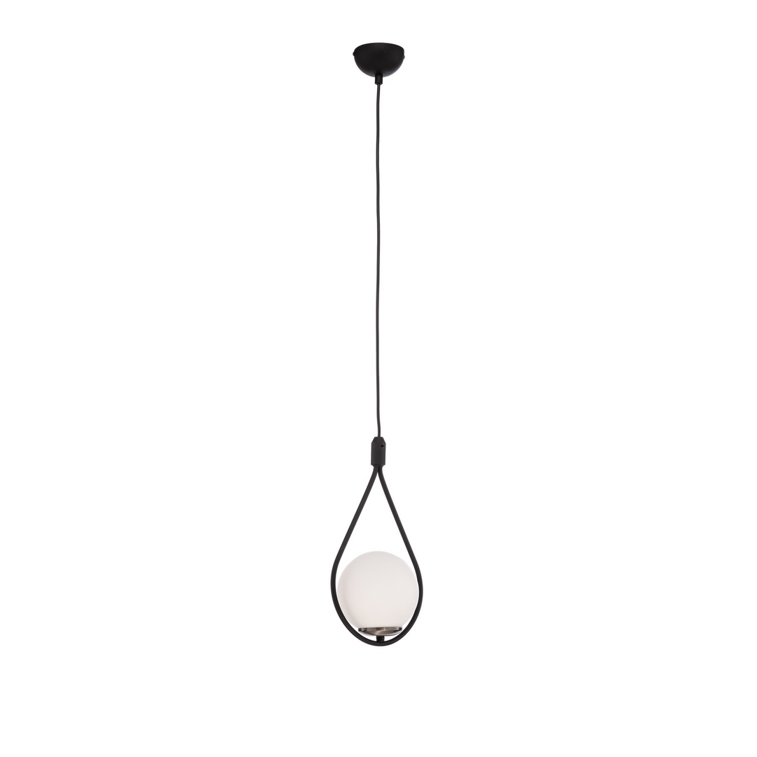 Hängeleuchte Mudoni Mr 937 1 Flg. Schwarz/Opalglas Hängelampe Leuchte Lampe 257 B-Ware - 8681875649222