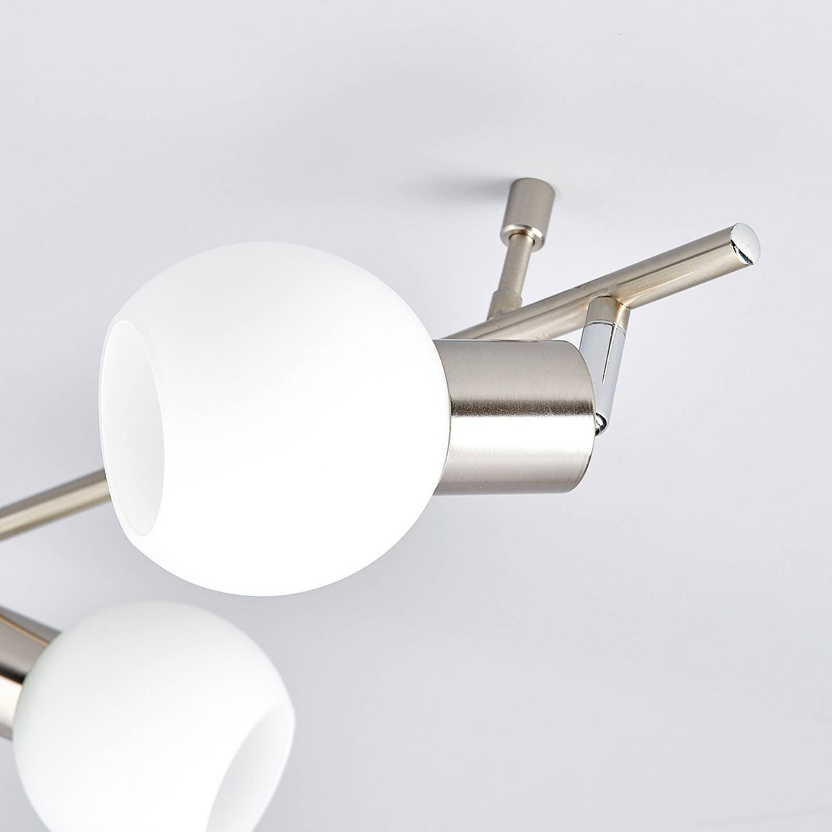 Lindby LED-Deckenlampe Elaina Deckenlampe Lampe Leuchte 6-flg. E14 nickel matt - 6291106553321