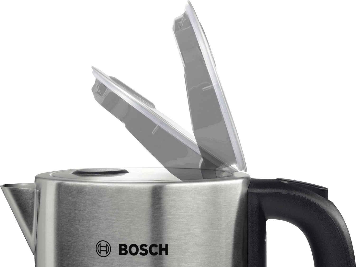B-Ware Bosch Haushalt Twk7 S05 Wasserkocher Schnurlos 1.7 L 2200 W Edelstahl Schwarz
