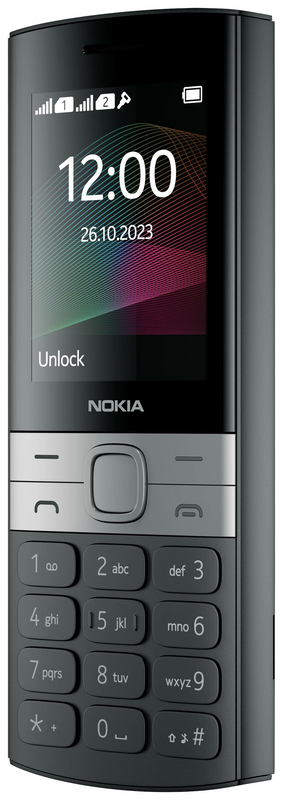 Nokia 150 2G Edition 2023, téléphone portable classique, écran 2,4 pouces, 4 Mo, micro USB, carte SIM, noir