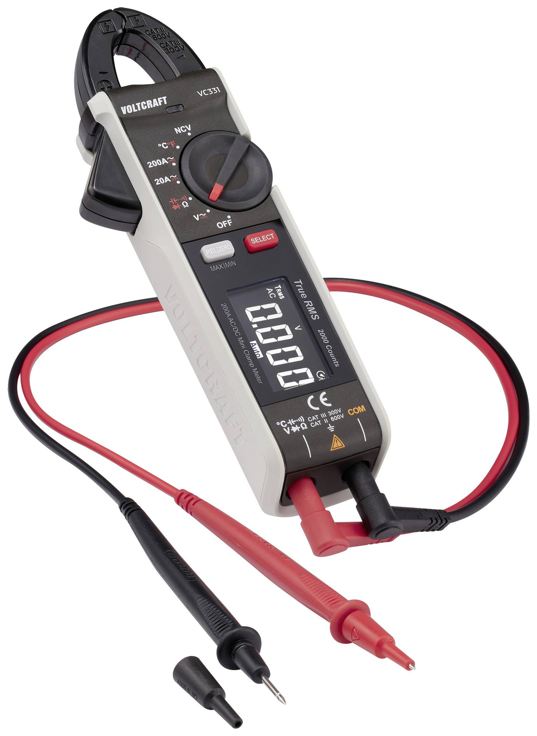 B-Ware Voltcraft Cat Ii Vc 331 Stromzange Strommesser Multimeter Strom Messer Zange