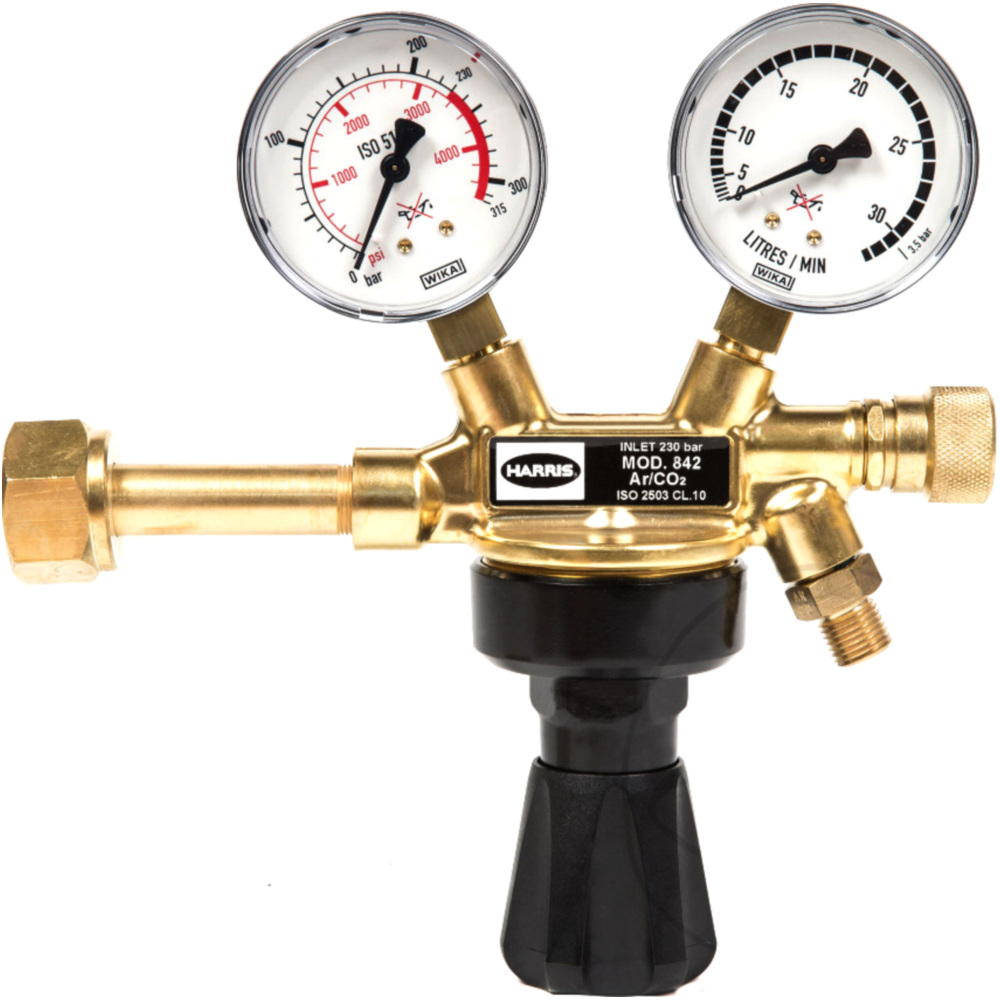 Marke X Flaschendruckminderer Druckregler Argon/Co2 Flasche 2 Manometer  B-Ware - 4330816267806