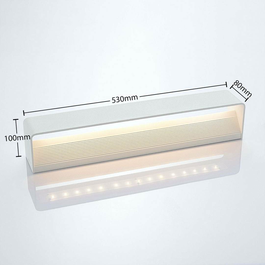 Lindby LED-Wandleuchte Lonisa Lampe Leuchte Wandleuchte 15 W Metall 53 cm weiß
