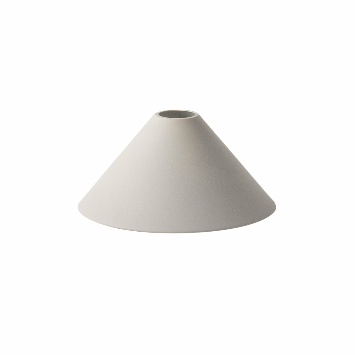 B-Ware Ferm Living Cone Shade Lampenschirm Für Socket Pendelleuchte High Low Hellgrau - 5704723008101