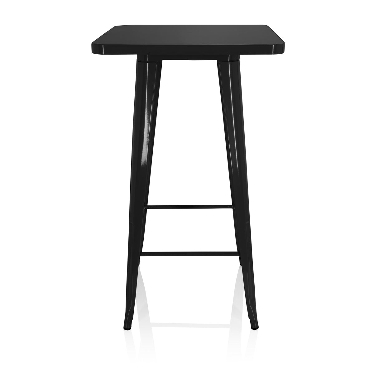 hjh OFFICE Bartisch Tisch Bar VANTAGGIO HIGH T schwarz Stahl vierfußgestell - 4064323013167