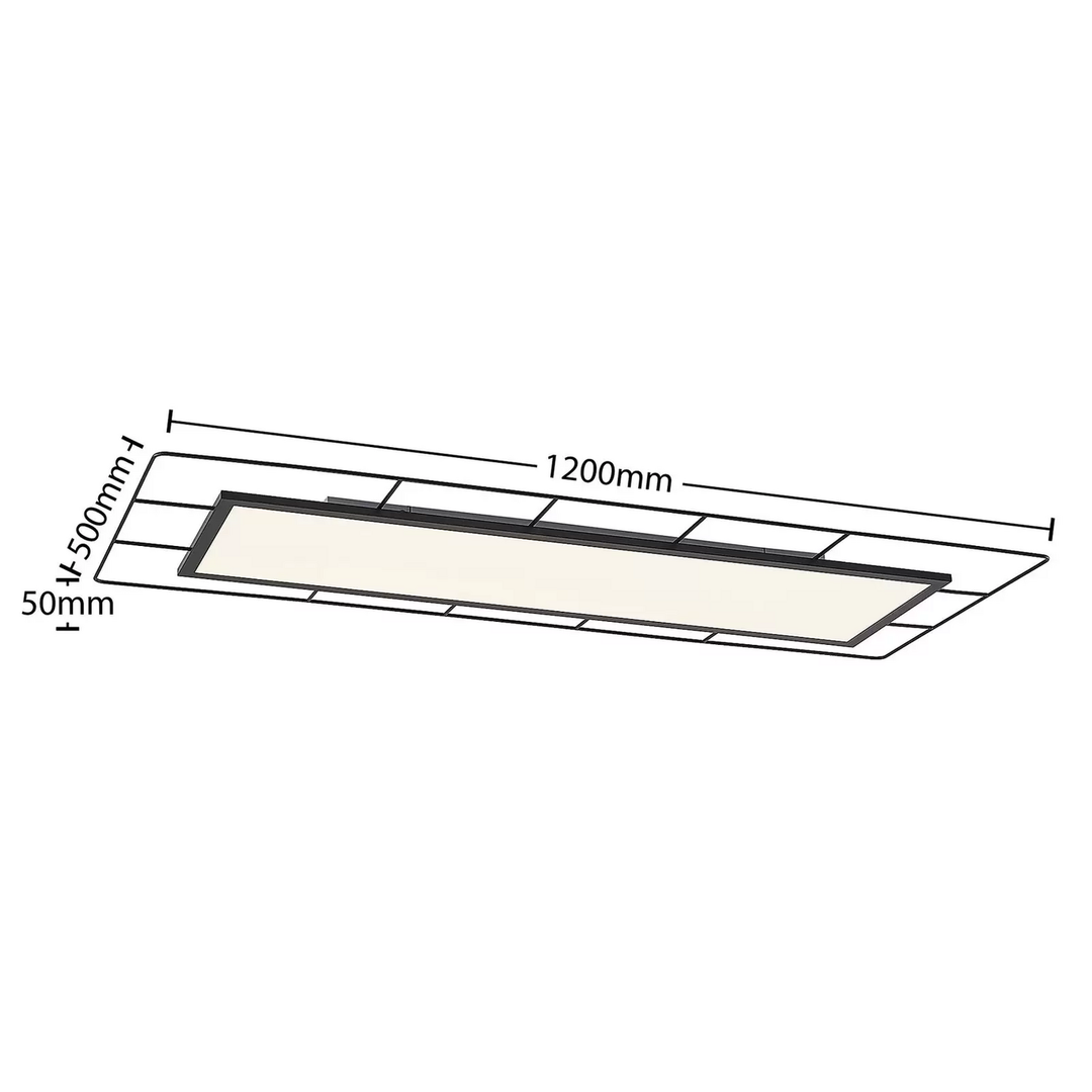 Lindby Khai LED-Deckenleuchte Stepdim 120 x 50cm Deckenlampe Lampe Leuchte Licht