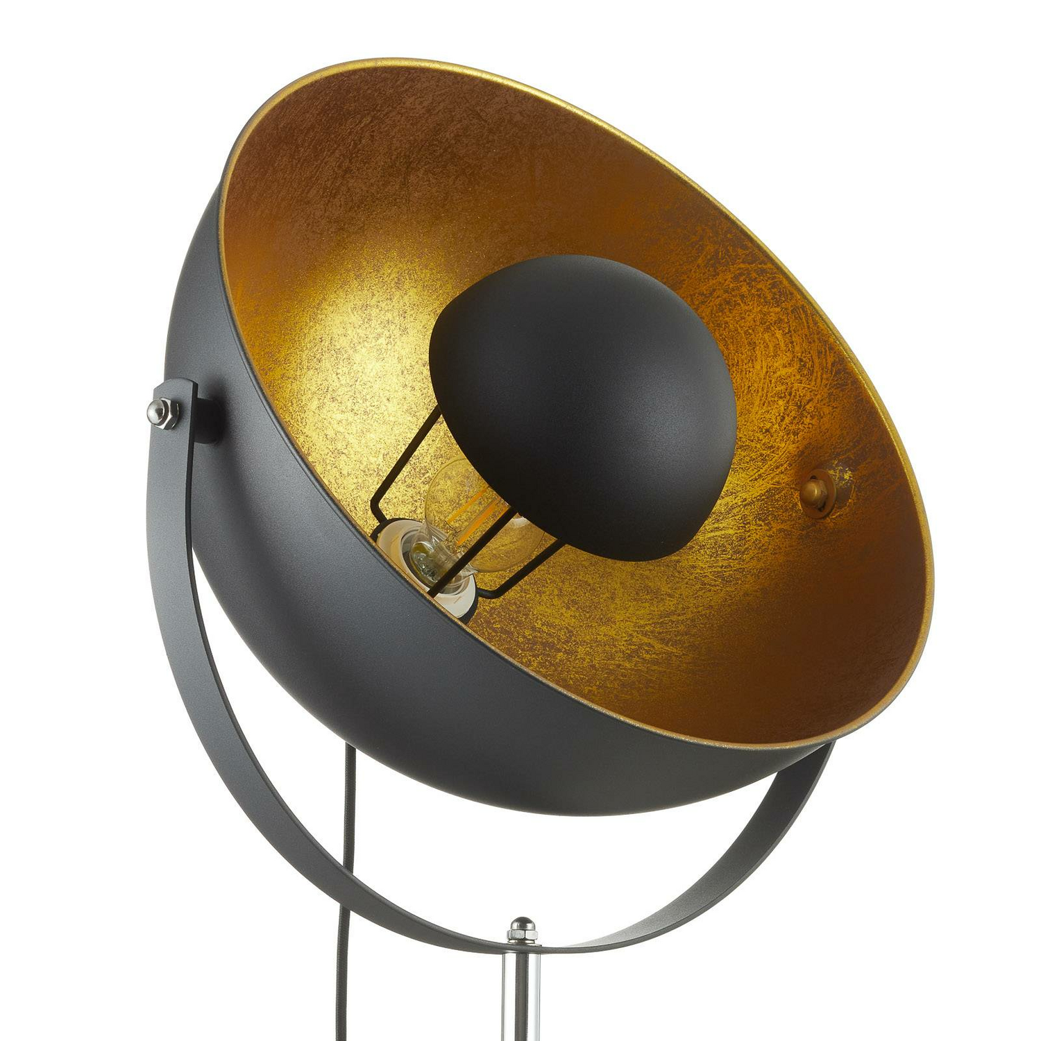 B-Ware Globo Stehleuchte Lenn Stehlampe Lampe Leuchte Wohnzimmerlampe E27 Schwarz G605